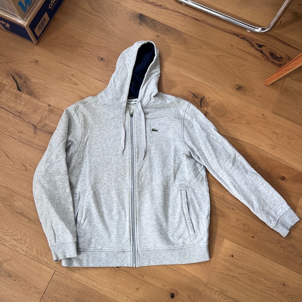 Lacoste Sport Gray zip up sweatshirt